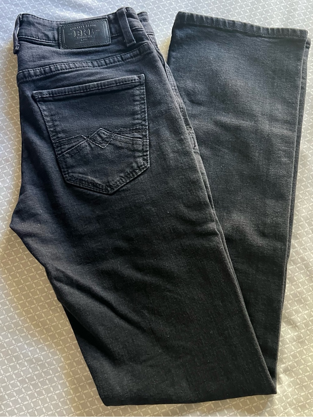 BKE Aiden Men's Black Straight Jeans Sz 32X36
